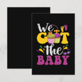 We hebben de Baby Cute Zwangerschap Mardi Gras Gif Bedankkaart (Voorkant / Achterkant)