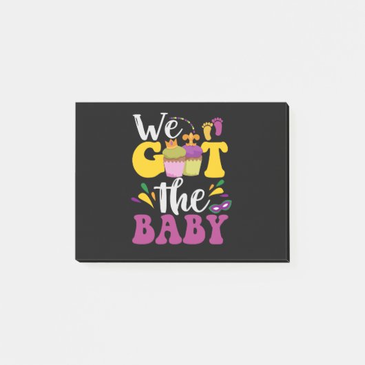We hebben de Baby Cute Zwangerschap Mardi Gras Gif Post-it® Notes (Voorkant)
