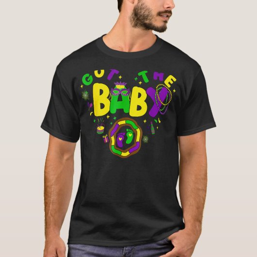 We hebben de Baby Zwangerschap aankondiging Mardi  T-shirt (Voorkant)