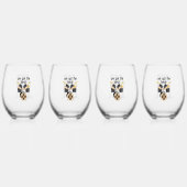 We hebben de beat wijnglas zonder voet (Voorkant)