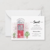 We hebben de begroting van de Waterverf verplaatst Notitiekaartje (Voorkant)