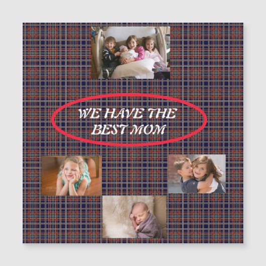 We Hebben de Beste Moeder Tartan Schotse Ruit 4 fo (Voorkant)
