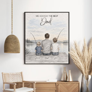 We Hebben de Beste Vader Gevangen Visportret Poster
