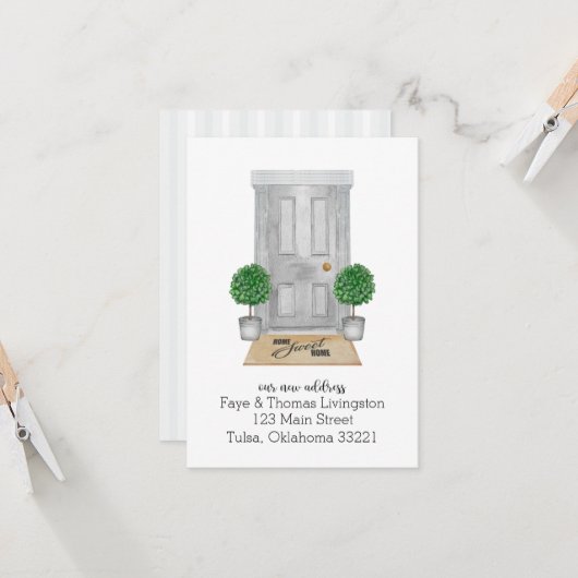 We hebben de Bewegende Aankondiging Grijze deur ve (Voorkant / Achterkant in situ)