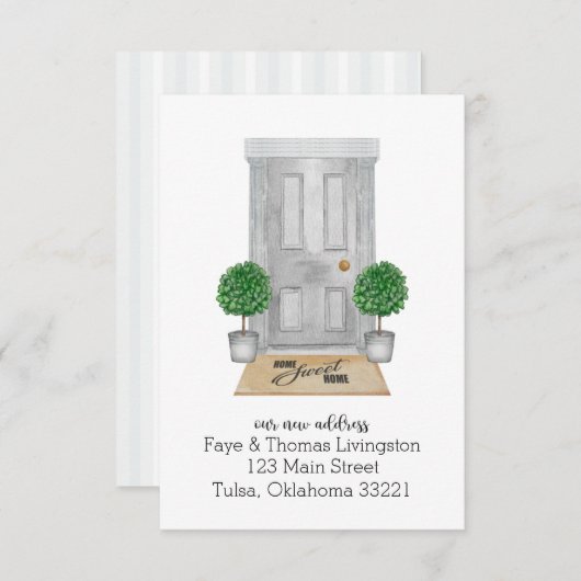 We hebben de Bewegende Aankondiging Grijze deur ve (Voorkant / Achterkant)