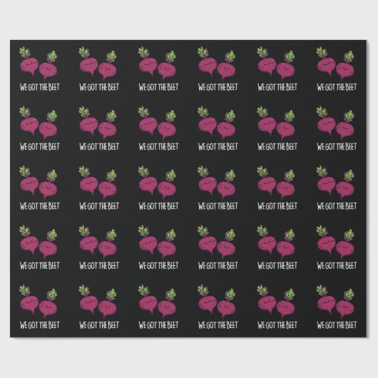 We hebben de biet grappige groentebonen. cadeaupapier (Vlak)