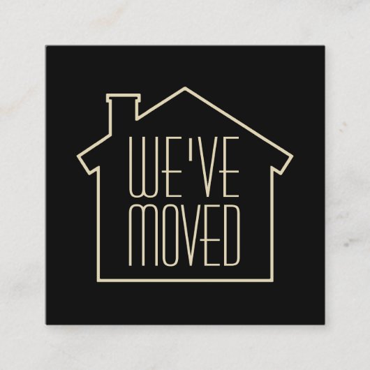 We hebben de Black and Gold Modern Enclosure Kaart Vierkante Visitekaartje (Voorkant)