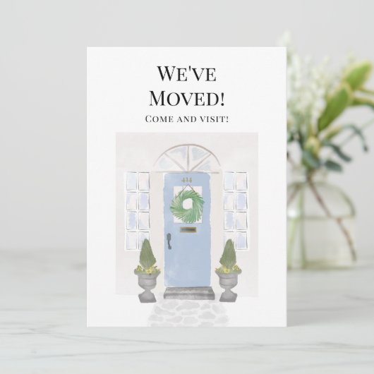 We hebben de blauwe deur van de nieuwe Waterverf v Aankondiging (Staand voorkant)