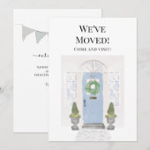 We hebben de blauwe deur van de nieuwe Waterverf v Aankondiging (Voorkant / Achterkant)