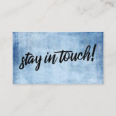 "We hebben de blauwe kaart van de Grunge Typografi (Achterkant)