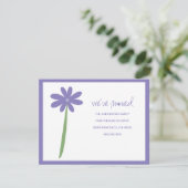 We hebben de bloem aangekondigd (Paars) Aankondiging (Staand voorkant)