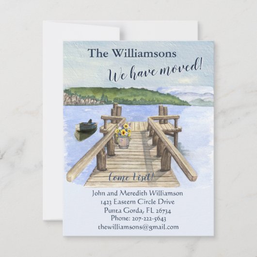 We hebben de Boat Mountain Dock-beweging van het m Aankondiging (Voorkant)