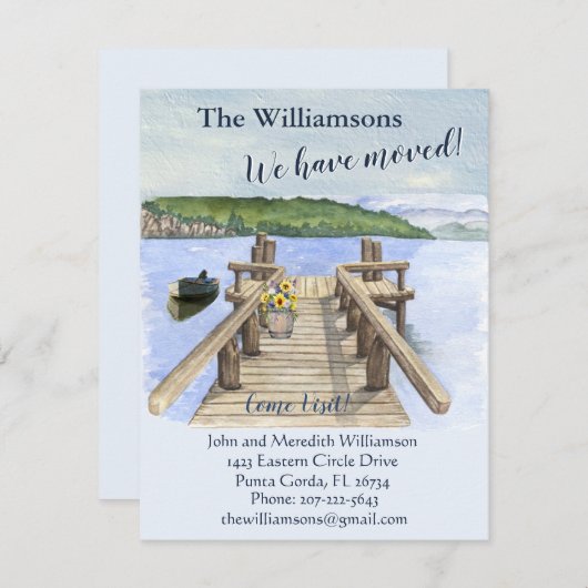 We hebben de Boat Mountain Dock-beweging van het m Aankondiging (Voorkant / Achterkant)