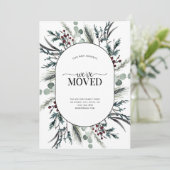 We hebben de Botanische Moving van de Winter Aanko Feestdagenkaart (Staand voorkant)