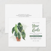 We hebben de Botanische Verhuisaankondiging verpla (Voorkant / Achterkant)