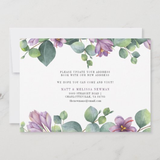 We hebben de botanische Waterverf verplaatst Aankondiging (Achterkant)