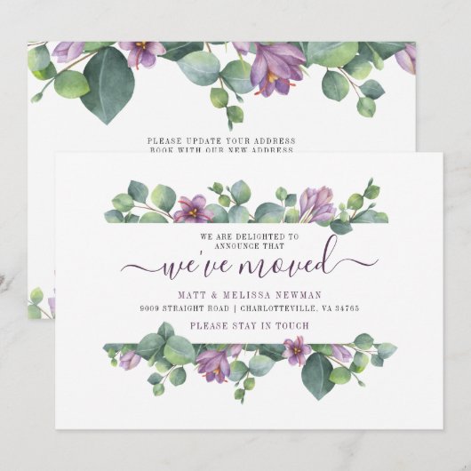 We hebben de botanische Waterverf verplaatst Aankondiging (Voorkant / Achterkant)