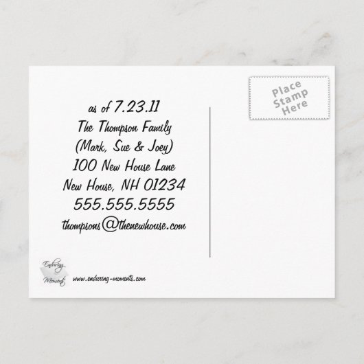 We hebben de Briefkaarten van de Aankondiging verp (Achterkant)