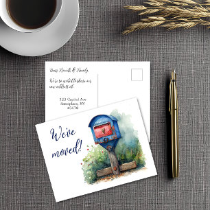 We hebben de brievenbus verplaatst briefkaart