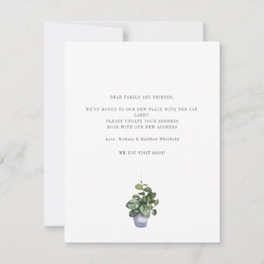 We hebben de Cat Chic Moving Announcement gebruikt (Achterkant)