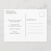 We hebben de Cute Pink Heart Weddenschap Elopement Aankondigingskaart (Achterkant)