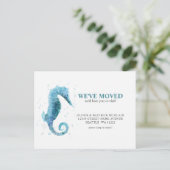 We hebben de Cute Zee Horse Moving Announcement ve Briefkaart (Staand voorkant)