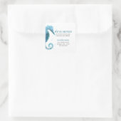 We hebben de Cute Zee Horse Moving Announcement ve Vierkante Sticker (Tas)