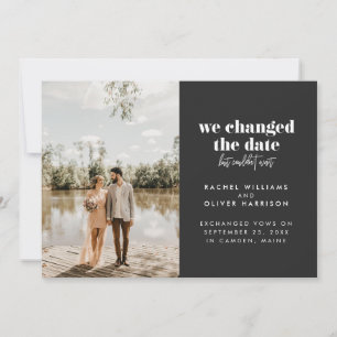 We hebben de datum veranderd, maar konden niet wac aankondiging