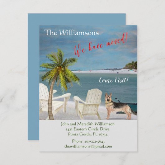 We hebben de 'Dog Ocean Beach'-beweging verplaatst Aankondiging (Voorkant / Achterkant)