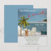 We hebben de 'Dog Ocean Beach' budgetverplaatsing Aankondiging (Voorkant / Achterkant)