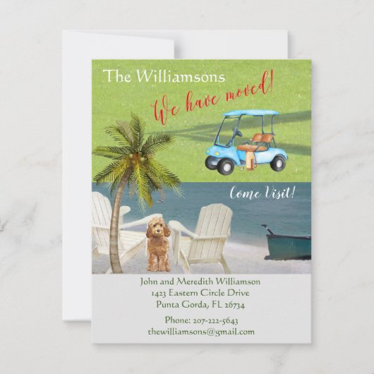 We hebben de 'Dog Ocean Beach' budgetverplaatsing  Aankondiging (Voorkant)