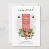 We hebben de Duitse herder Red Door Dog verhuisd Aankondiging (Voorkant)