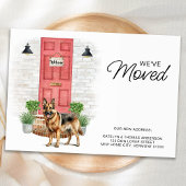 We hebben de Duitse herder Red Door Dog verhuisd Aankondiging