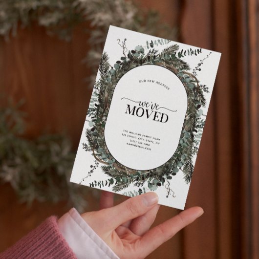 We hebben de Dusty Winter Eucalyptus verplaatst Aankondigingskaart