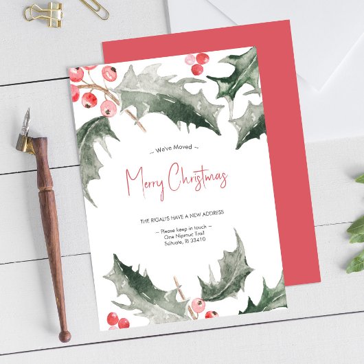 We hebben de Elegant Waterverf kerstkaart verplaat