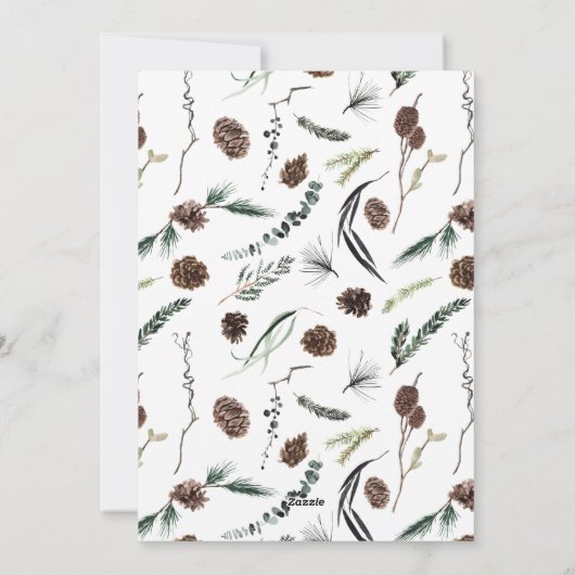 We hebben de Eucalyptus Dusty Moving Announcement  Feestdagenkaart (Achterkant)