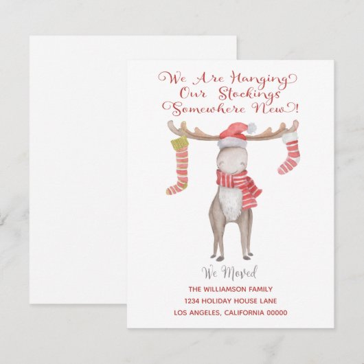 We hebben de feestdag verplaatst. aankondiging (Voorkant / Achterkant)