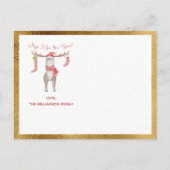 We hebben de feestdag verplaatst. aankondigingskaart (Achterkant)