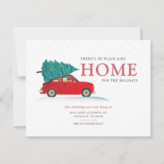 We hebben de Feestdagen verplaatst Aankondiging (Voorkant)