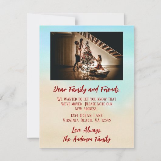 We hebben de feestelijke kerstkaart besteld (Achterkant)