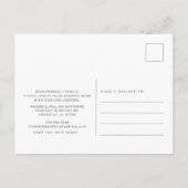 We hebben de Floral Change of Address Moving verpl Aankondigingskaart (Achterkant)