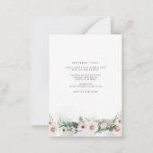 We hebben de Floral Change of Address Moving verpl Notitiekaartje (Achterkant)