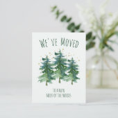 We hebben de Forest Mountain Pines Waterverf verpl Aankondigingskaart (Staand voorkant)