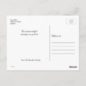 We hebben de foto op maat gemaakt briefkaart (Achterkant)