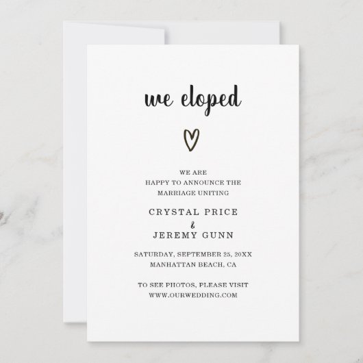 We hebben de foto van Black en White Heart uitgeze Aankondiging (Voorkant)