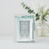 We hebben de foto van Bright Windows Shutters verp Aankondigingskaart (Staand voorkant)