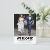 We hebben de foto van de Moderne bruiloft bekendge Briefkaart (Staand voorkant)