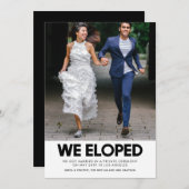 We hebben de foto van de Moderne bruiloft bekendge Kaart (Voorkant / Achterkant)