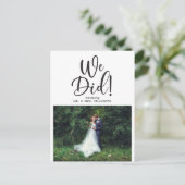 We hebben de foto van Elopement/Wedding Update gem Aankondigingskaart (Staand voorkant)