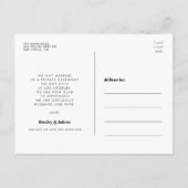 We hebben de  foto van het knot retro script gekop briefkaart (Achterkant)